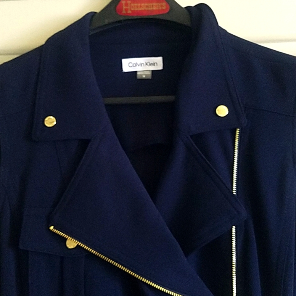 NWT Calvin Klein zipped wrap dress